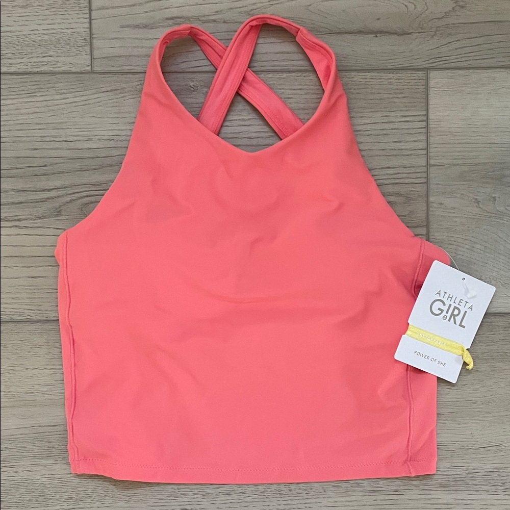 Athleta Girl Pink Cross-Back Tank
